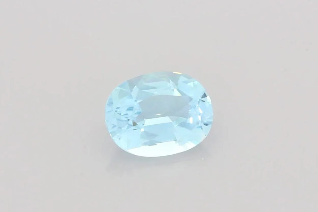 3.29ct Oval Natural Aquamarine (Colour Blue, Clarity Eye Clean, Cut Faceted)