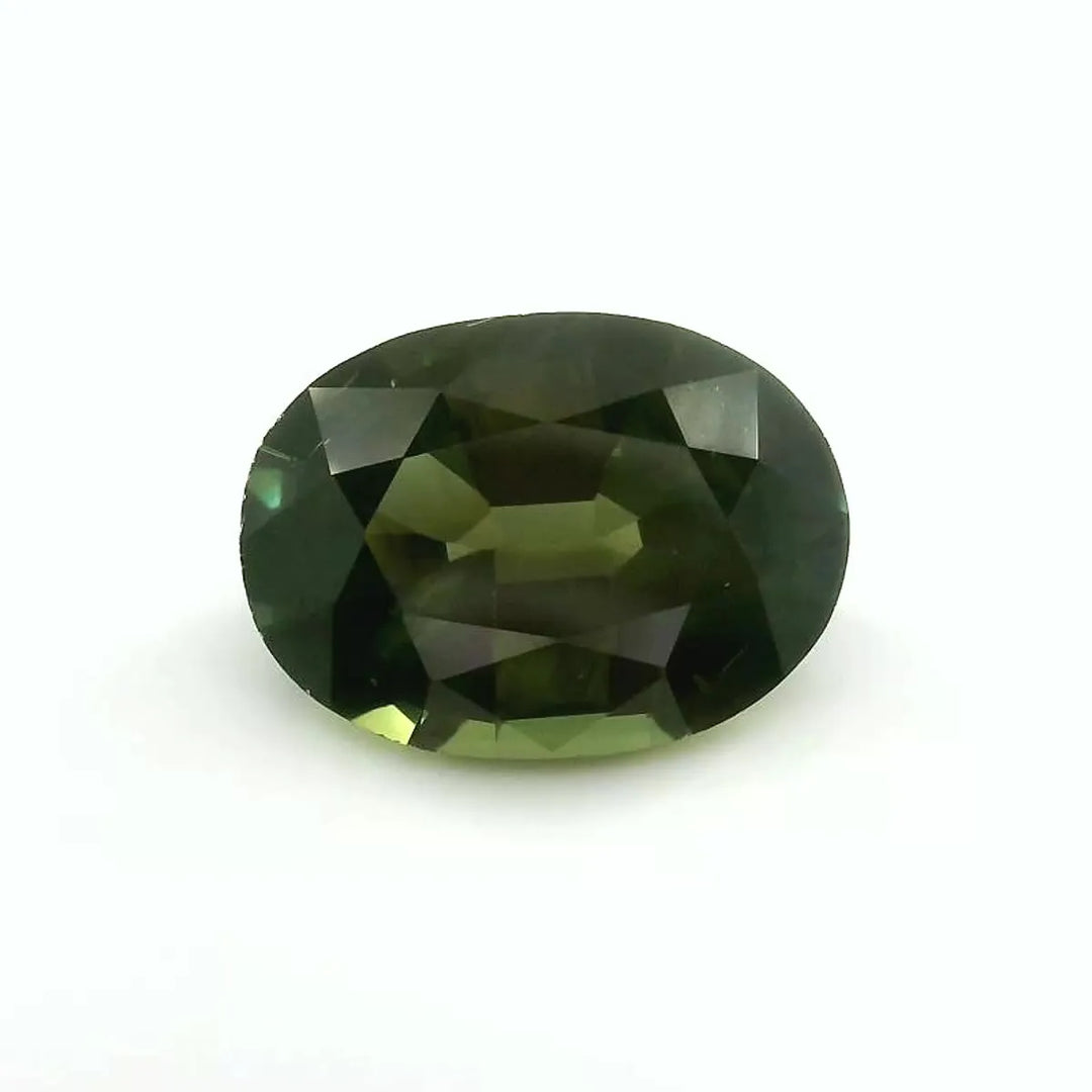 3.38ct Oval Natural Sapphire (Colour Green, Clarity Eye Clean, Cut Faceted)