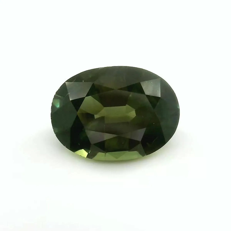 3.38ct Oval Natural Sapphire (Colour Green, Clarity Eye Clean, Cut Faceted)