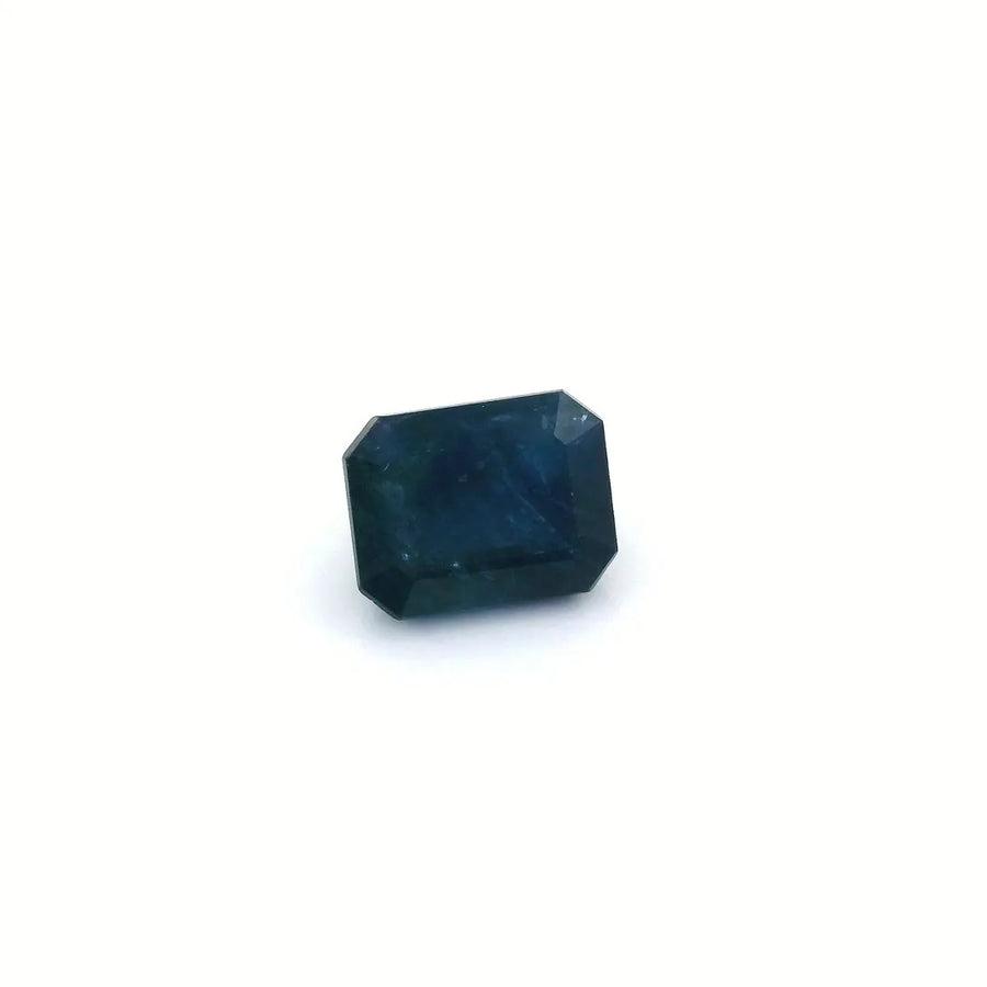 3.48ct Emerald Natural Sapphire (Colour Blue, Clarity Moderately Included, Cut Faceted)