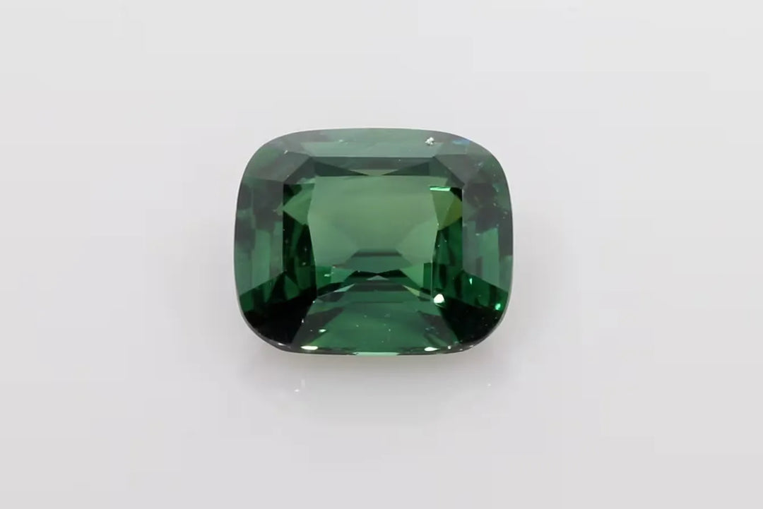3.56ct Cushion Natural Sapphire (Colour Teal, Clarity Eye Clean, Cut Faceted)