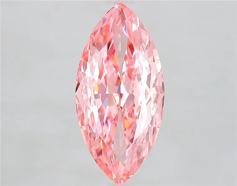 3.71ct Marquise Lab Grown Diamond (Colour Fancy Vivid Pink, Clarity VVS2, IGI Certified)