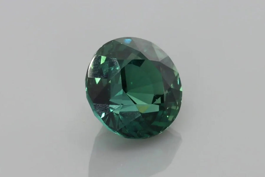 4.00ct Round Natural Sapphire (Colour Teal, Clarity Eye Clean, Cut Faceted)