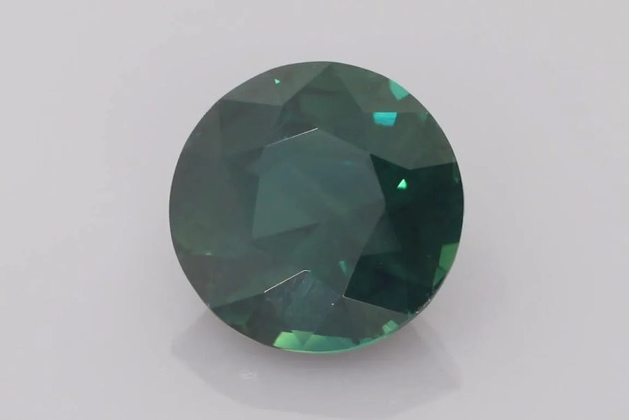 4.03ct Round Natural Sapphire (Colour Teal, Clarity Eye Clean, Cut Faceted)