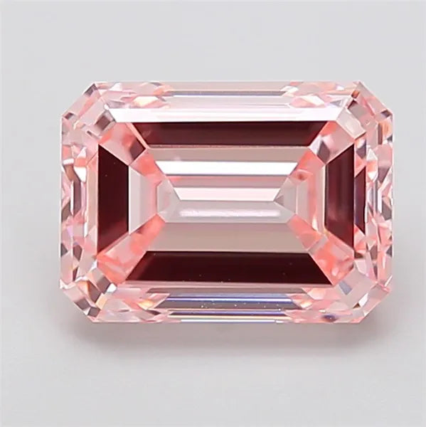 4.06ct Emerald Lab Grown Diamond (Colour Fancy Intense Pink, Clarity VVS2, IGI Certified)
