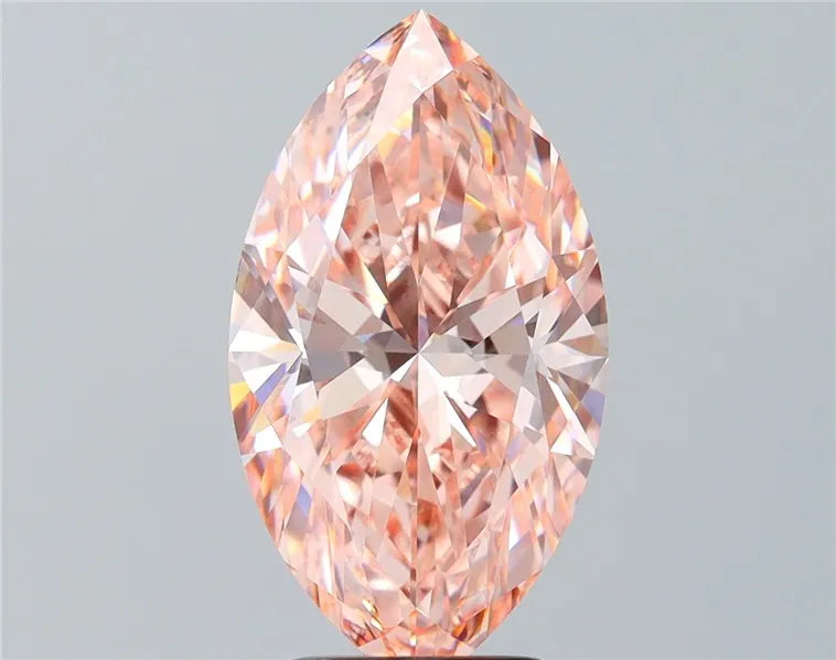 4.07ct Marquise Lab Grown Diamond (Colour Fancy Vivid Pink, Clarity VVS2, IGI Certified)