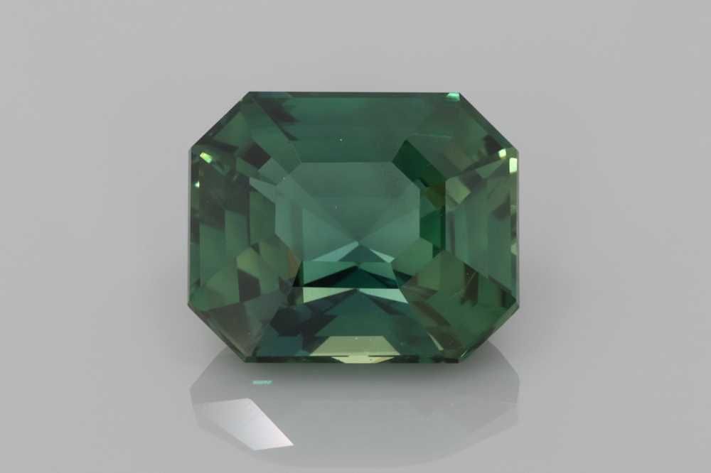 4.98ct Emerald Natural Sapphire (Colour Teal, Clarity Eye Clean, Cut Faceted)