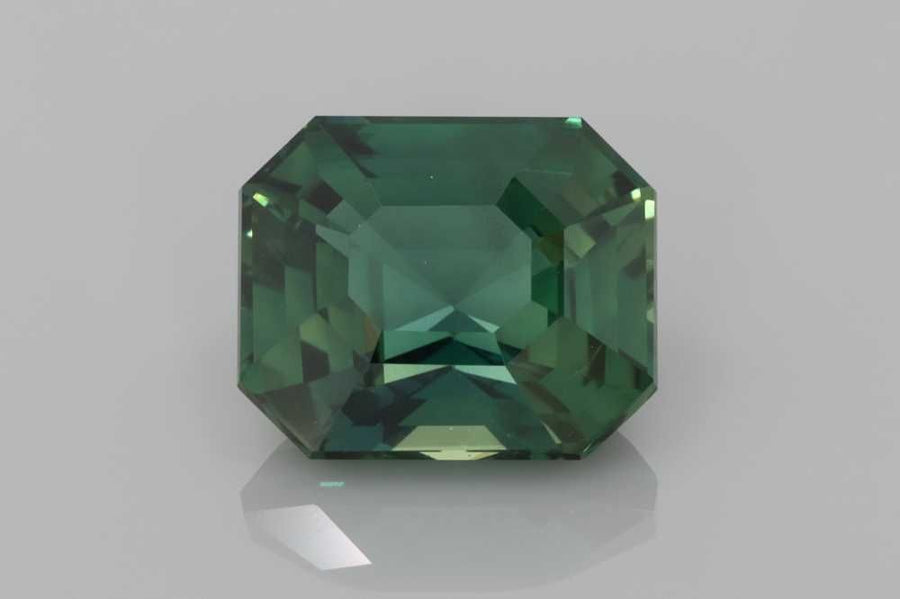 4.98ct Emerald Natural Sapphire (Colour Teal, Clarity Eye Clean, Cut Faceted)