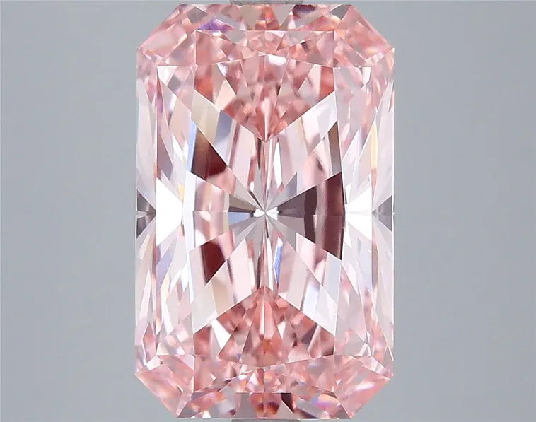 5.03ct Radiant Lab Grown Diamond (Colour Fancy Vivid Pink, Clarity VVS2, IGI Certified)