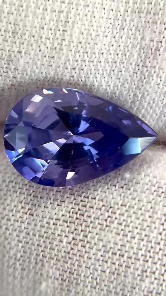5.11ct Pear Natural Sapphire (Colour Purple, Clarity Eye Clean, Cut Faceted)