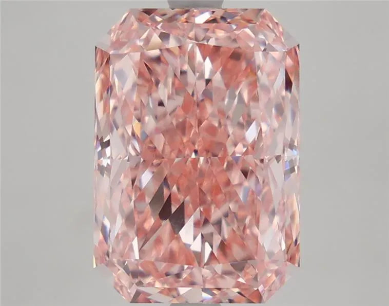 5.69ct Radiant Lab Grown Diamond (Colour Fancy Vivid Pink, Clarity VVS2, IGI Certified)