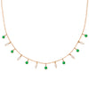 Demeter Marquise Fringe Necklace, 13 Charms