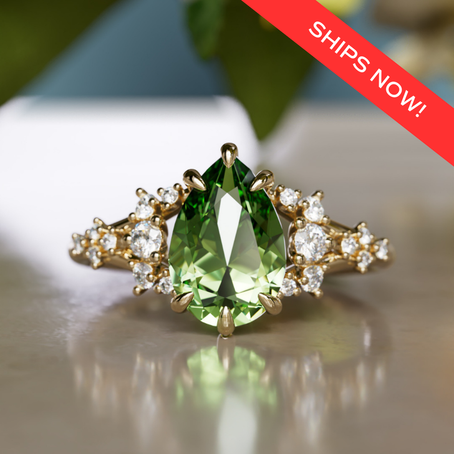 Saphir bleu-vert non chauffé de Songea, Tanzanie, 0,48 ct, 4 Saphir bleu-vert non chauffé de Songea, Tanzanie, 0,48 ct, 4