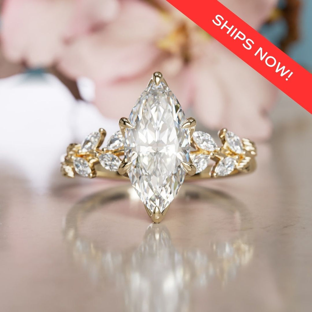Farren Marquise 1.51ct F VVS2 Lab Diamond Engagement Ring (Ready to Ship)