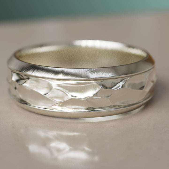 Marcus Unique Nature Inspired Vintage Men's Wedding Ring