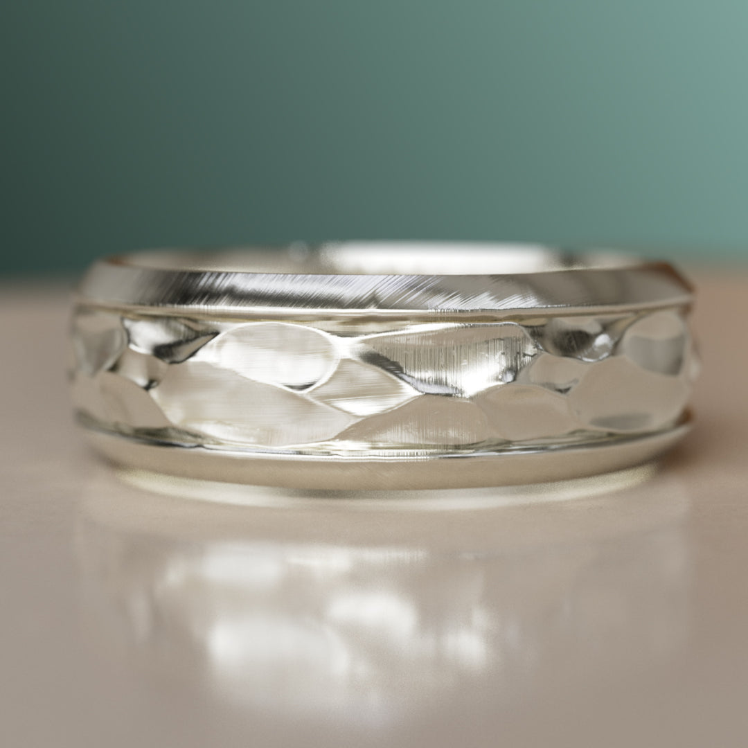 Marcus Unique Nature Inspired Vintage Men's Wedding Ring