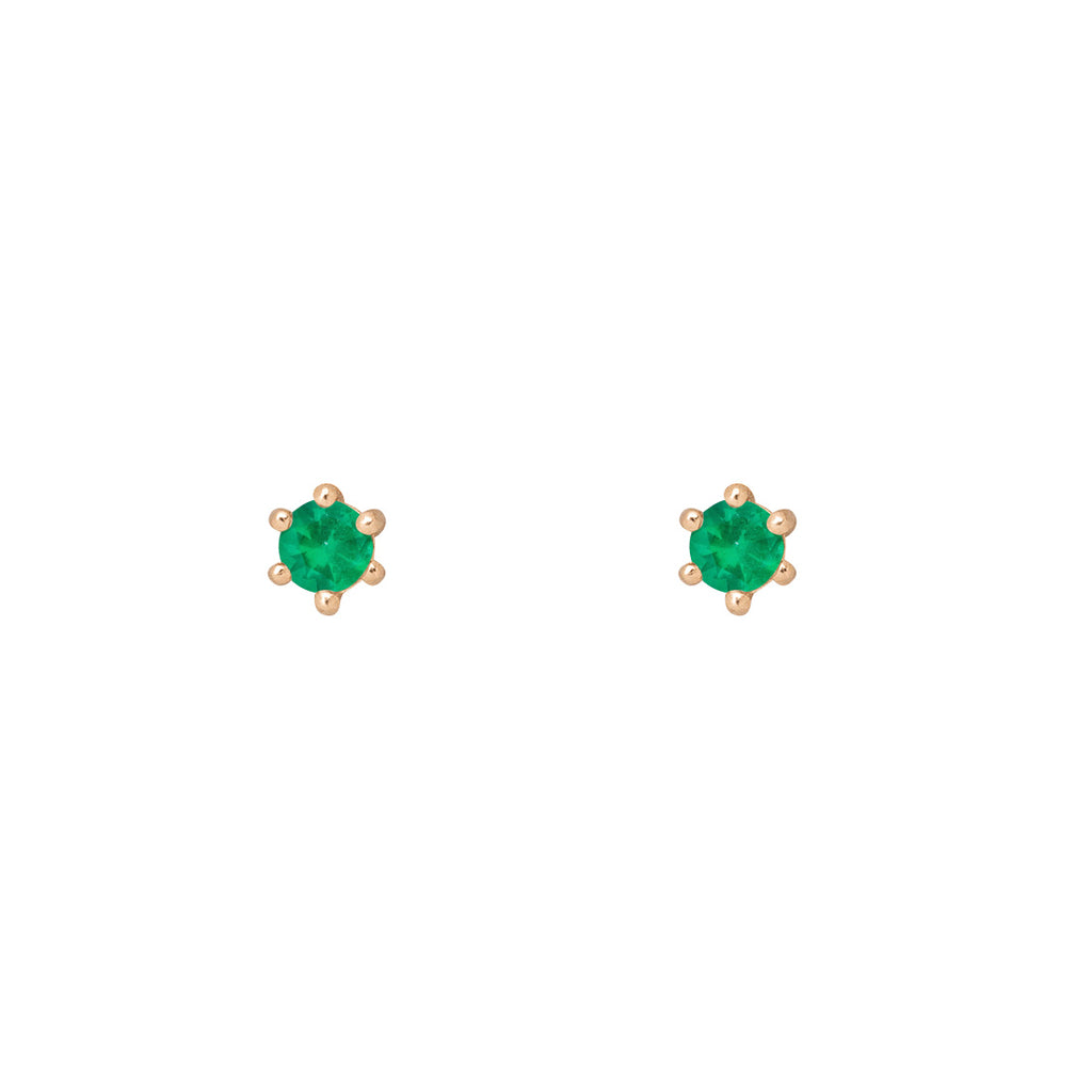 Birthstone Earrings: May Emerald