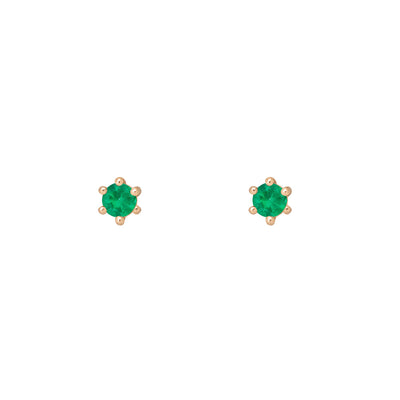 Birthstone Earrings: May Emerald