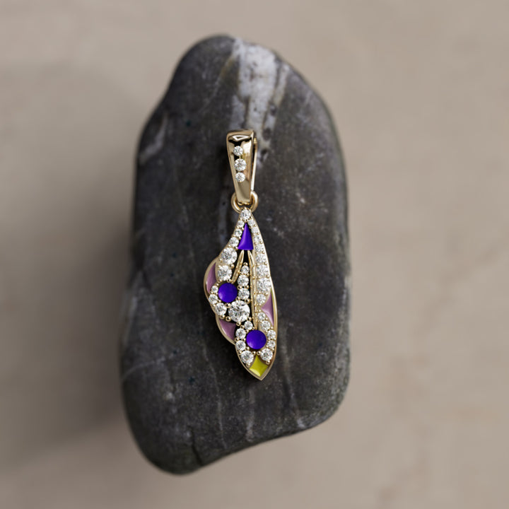 Collier pendentif Mini Mariposa unique papillon nature en créature marine