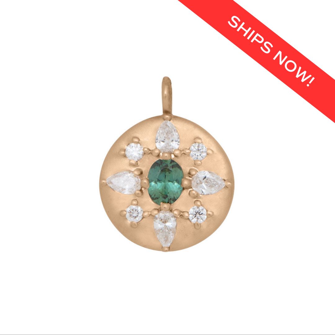 Arcadia hanglamp, mini, teal saffier