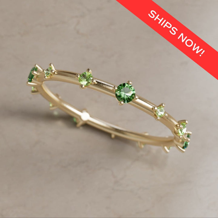 Galaxy Ring, Mini, Green Ombré (Ready to Ship)