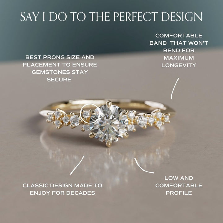 Astrid Unique Celstial Diamond Ring .5 Ct