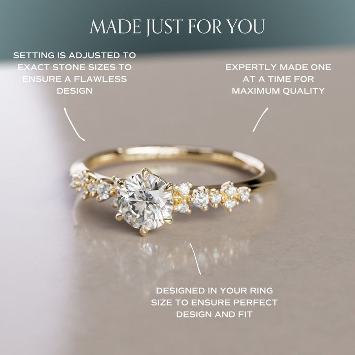 Astrid Unique Celstial Diamond Ring .5 Ct