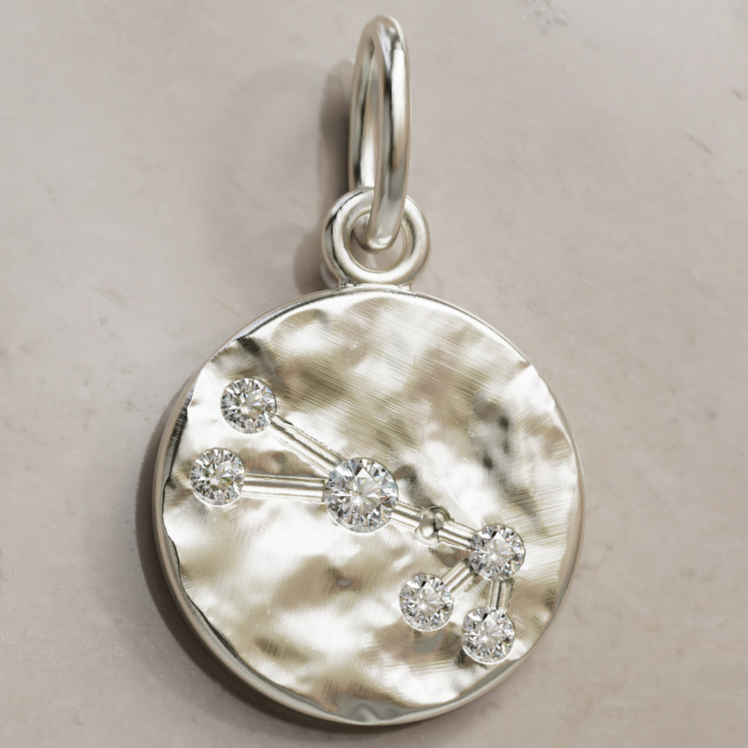 Zawieszka Moneta z Laboranckim Diamentem Znaku Zodiaku Konstelacja Byka