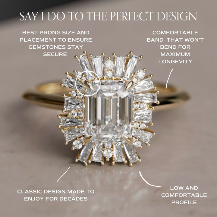 Elowen Diamond Vintage Fantasy Halo Engagement Ring By Valley Rose