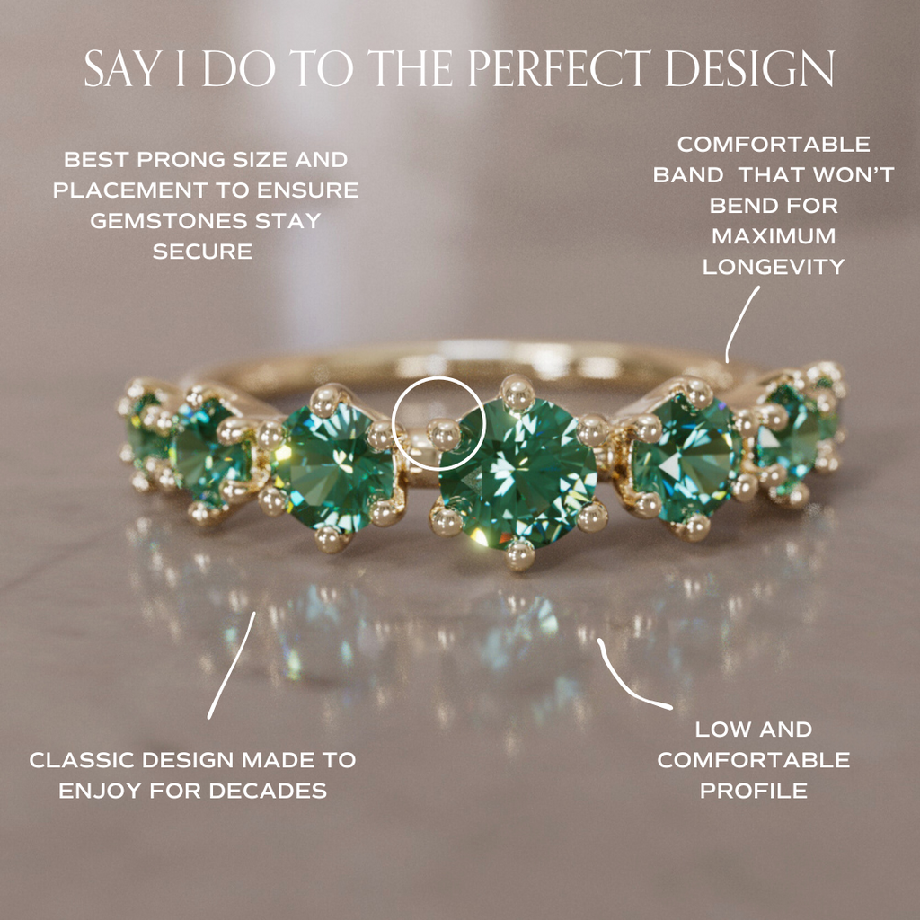 Helena Ring, Green Sapphire