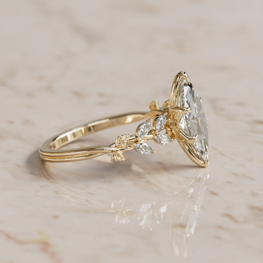 Farren Marquise 1,5 Karat E VVS2 Labor-Diamant Verlobungsring (Versandbereit)