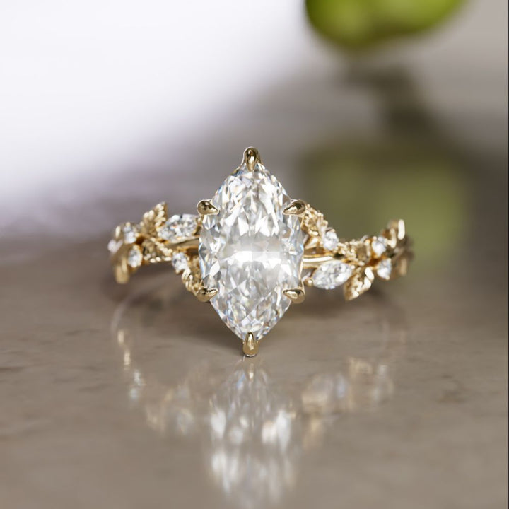 Rosewood Marquise 1.51ct E VVS2 Lab Diamond Engagement Ring (Ready to Ship)