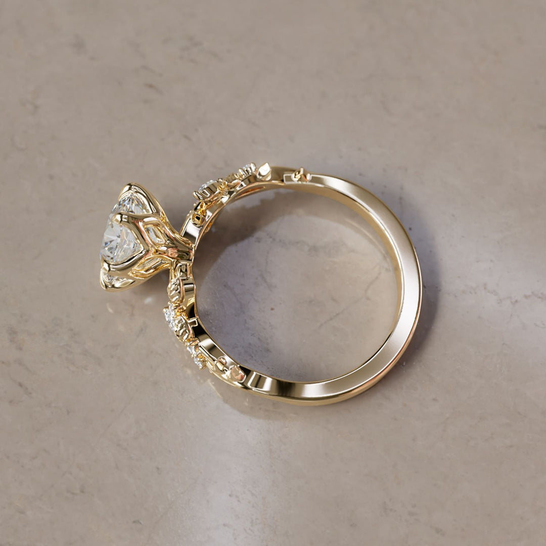 Rosewood Round 1.55ct E VVS2 Lab Diamond Engagement Ring (Ready to Ship)