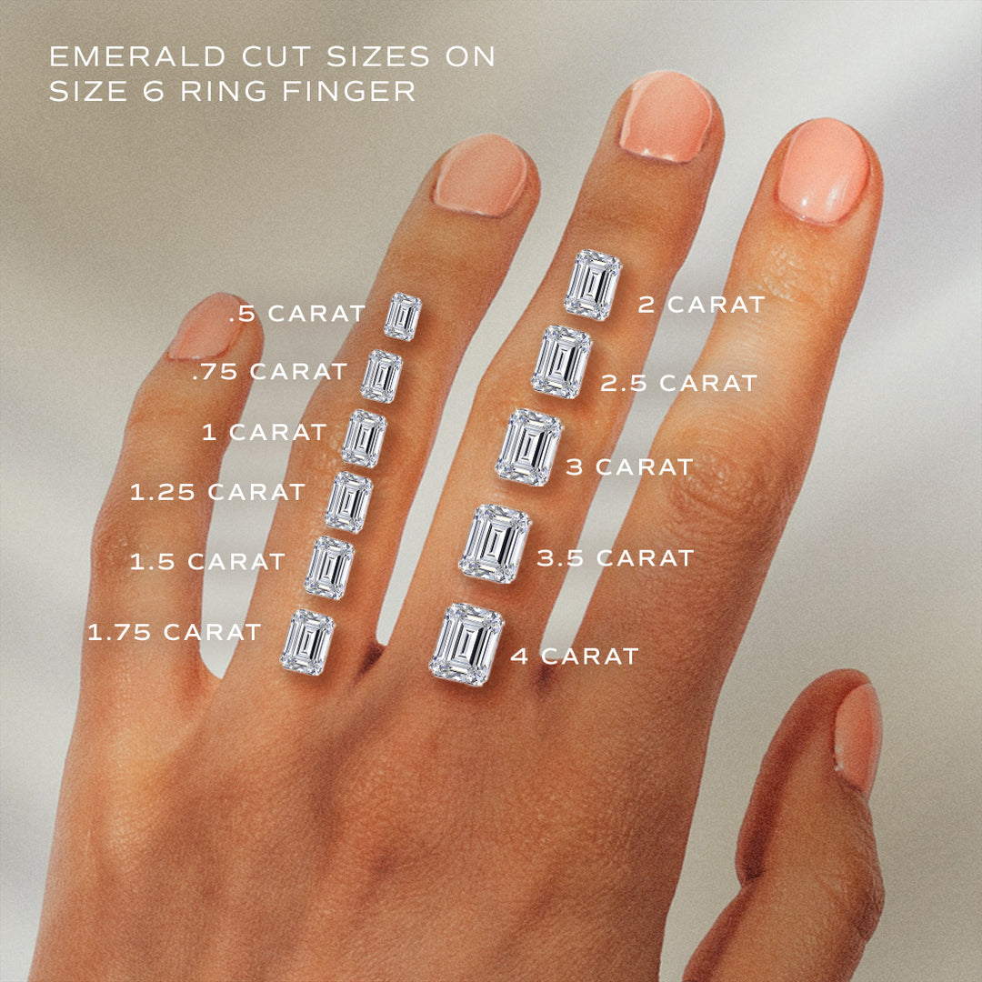 Eleonora Emerald Cut Diamond Engagement Ring