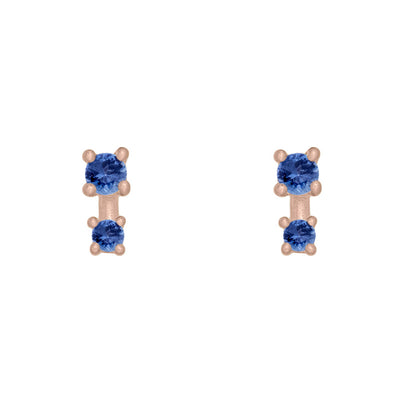 Alula Earrings, Blue Sapphire