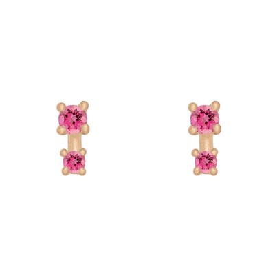 Alula Earrings, Pink Tourmaline