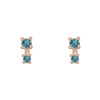 Alula Earrings, Teal Sapphire