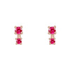 Alula Earrings, Pink Ruby