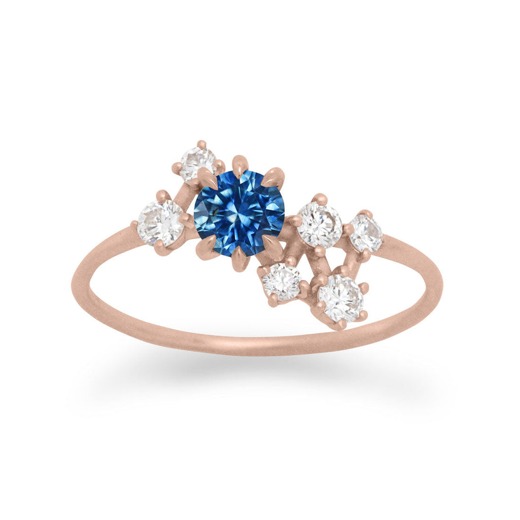Andromeda Blue Sapphire Ring By Valley Rose