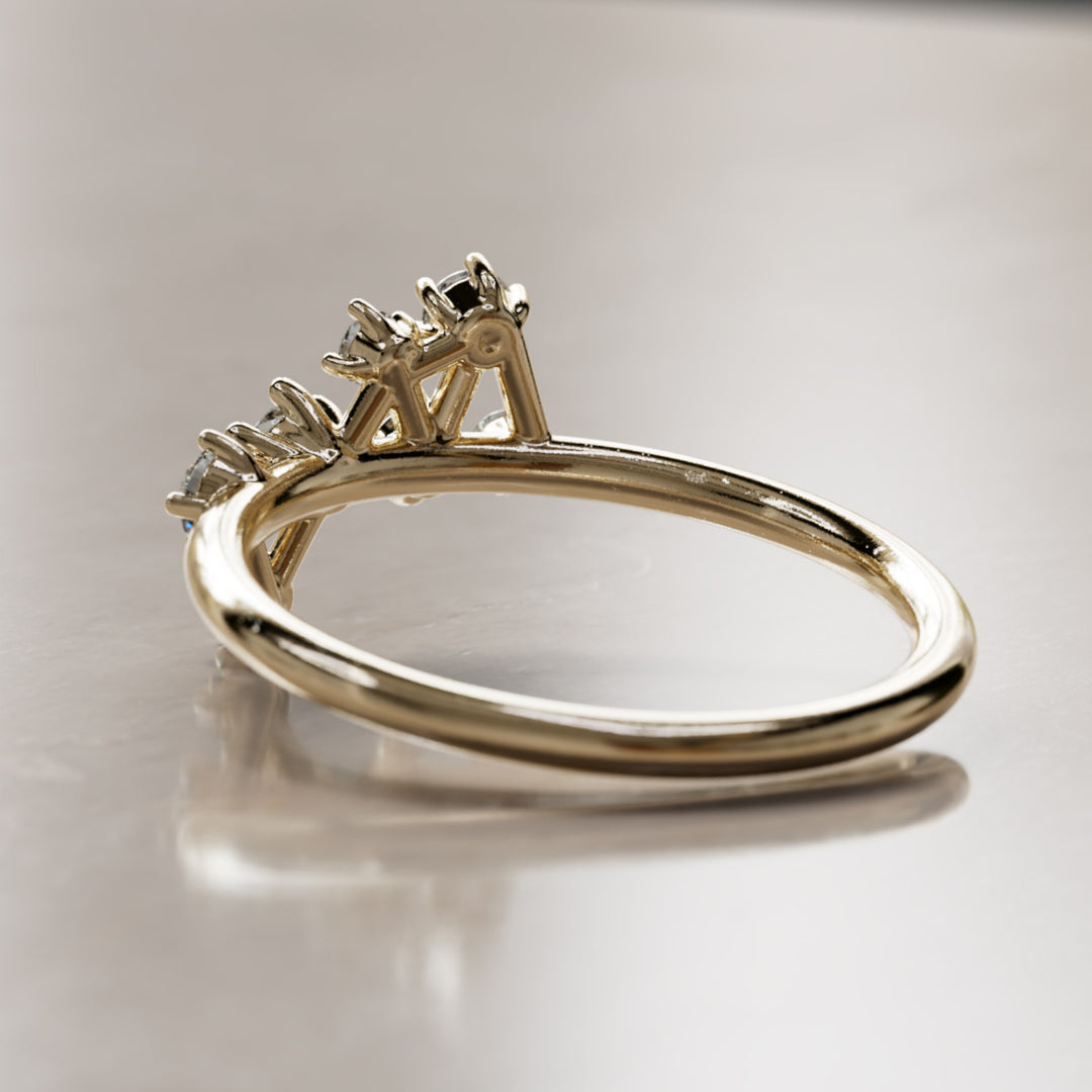 Andromeda Celestial Cluster Ring with Diamonds