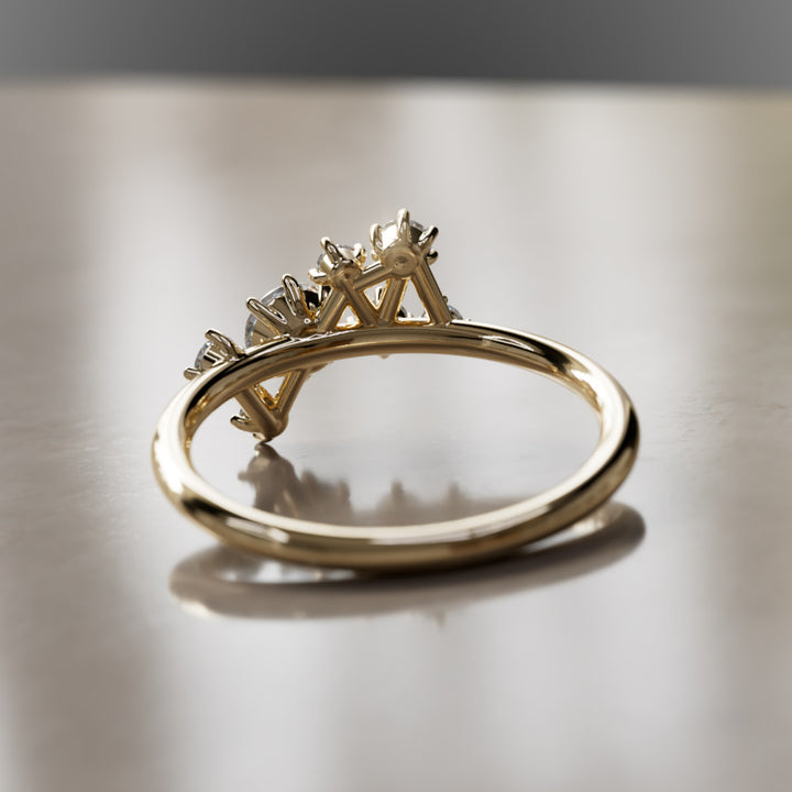 Andromeda Celestial Diamond Cluster Ring