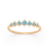 Aquamarine Dainty Stacking Ethical Ring By Valley Rose