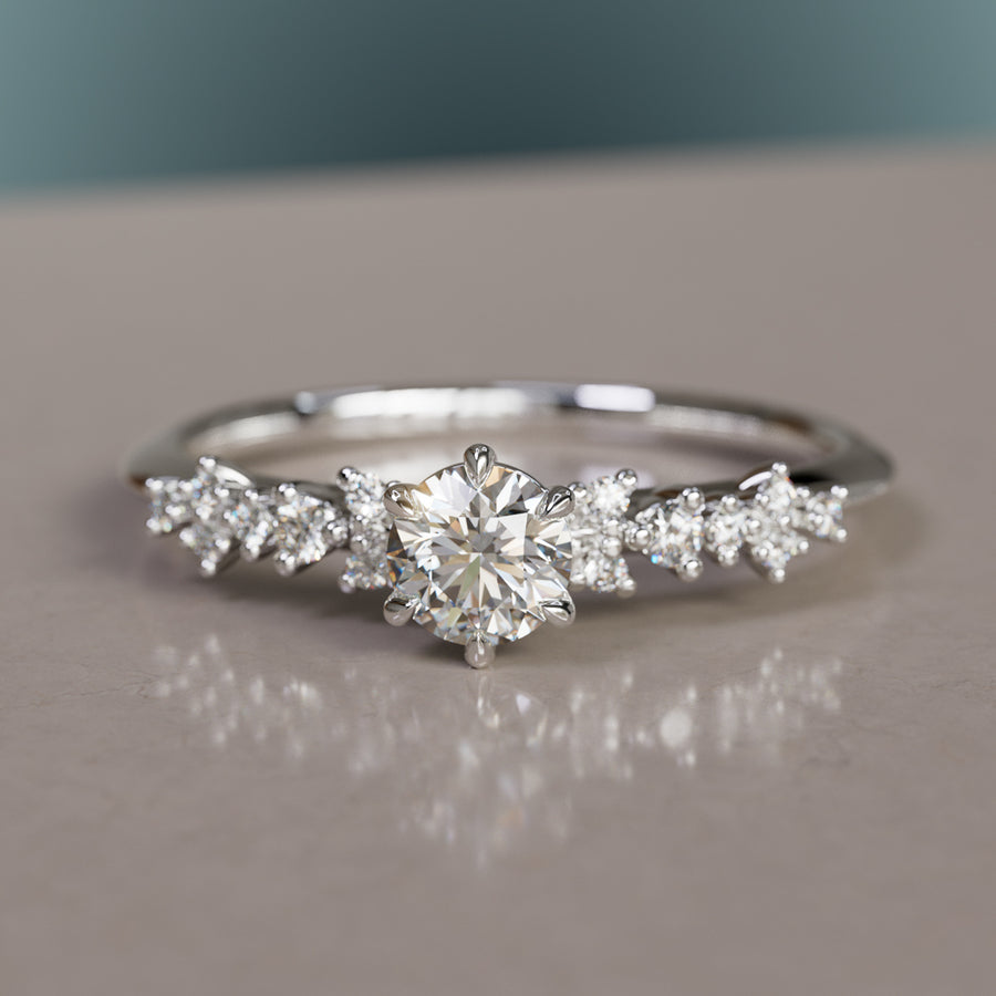 Unique Celestial Star Diamond Engagement Ring – Valley Rose