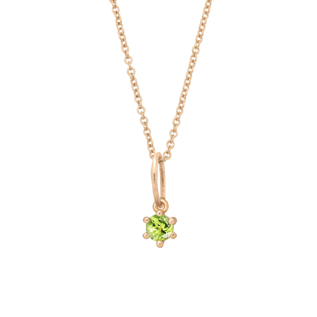 August Peridot Birthstone Gold Charm – Valley Rose