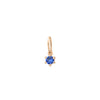 Ethical Blue Sapphire Charm - 3mm September Gold Birthstone Necklace  By Valley Rose Ethical Jewelry