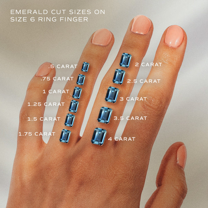 Blue Sapphire Emerald Cut Engagement Ring Three Stone By Valley Rose