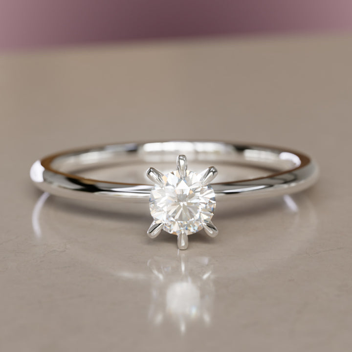 Hera Diamond Dainty Modern Unique Engagement Ring