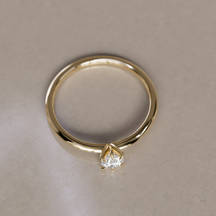 Hera Diamond Dainty Modern Unique Engagement Ring
