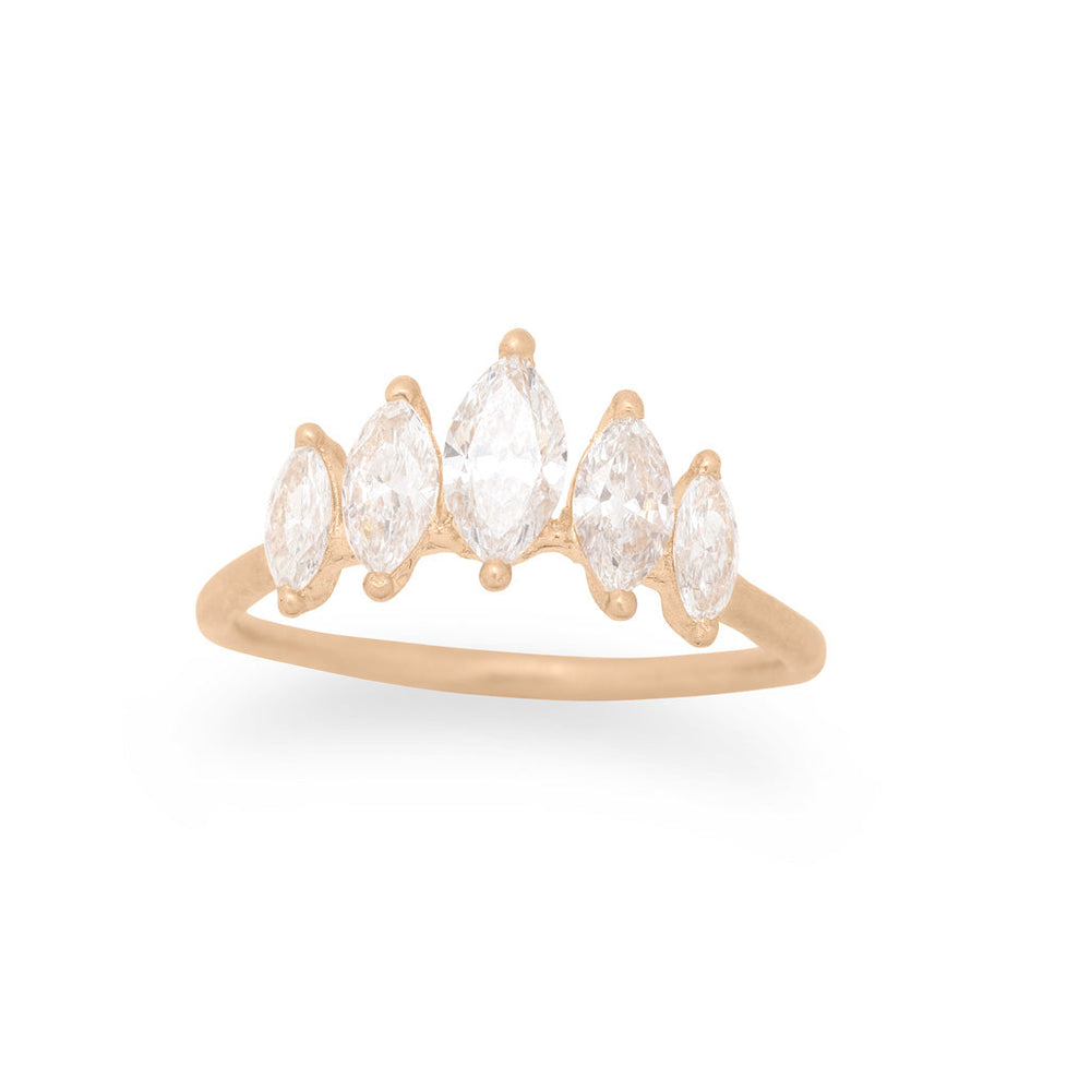 Celestial Engagement Ring, Marquise Diamond By Valley Rose