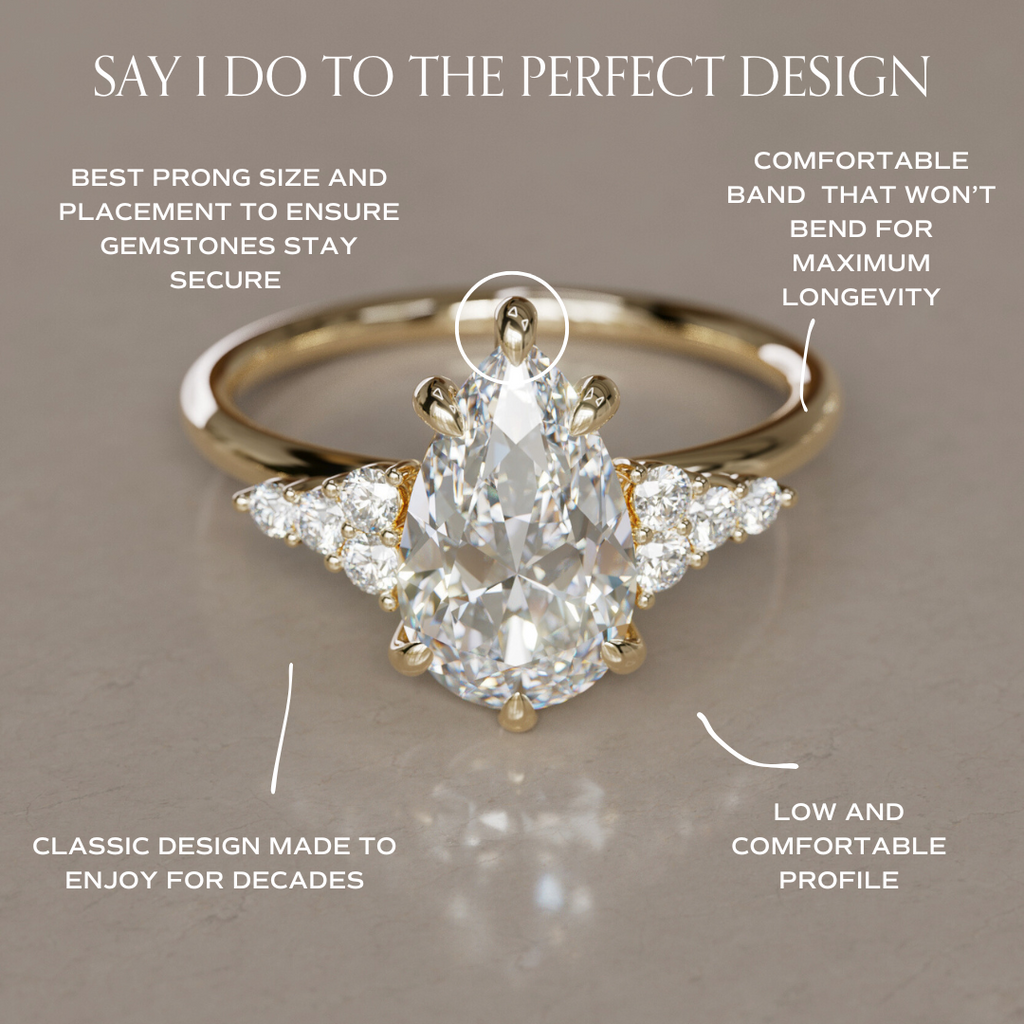 Celestial engagement ring Nature Inspired with Oval Diamond By Valley Rose